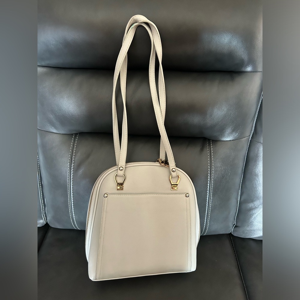 Grey Small Backpack/Purse